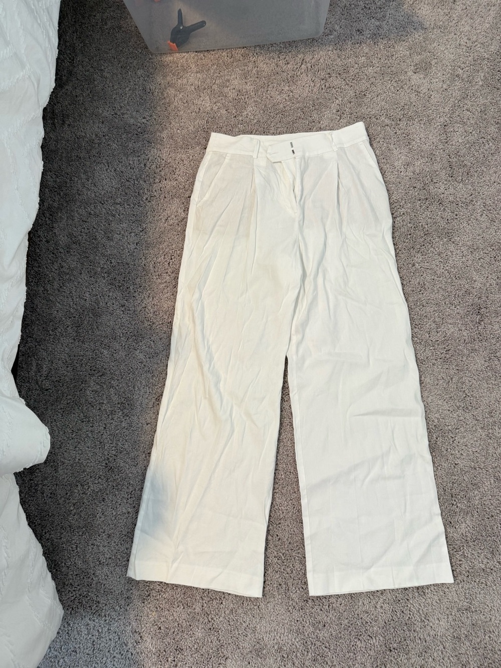 LOFT Peyton Trouser Pants in Linen Blend